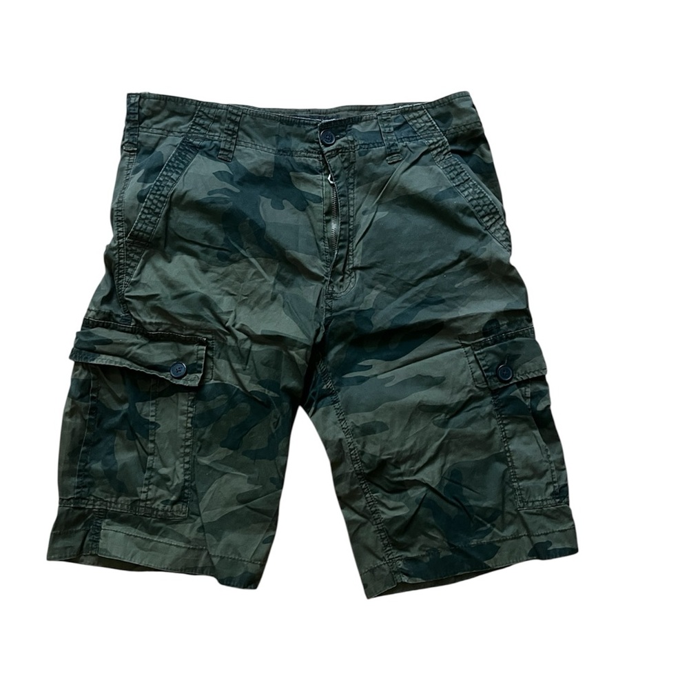 WEARFIRST MEN'S CAMO MILITARY STYLE CARGO SHORTS OUTDOOR SIZE 34 Read Discrption
